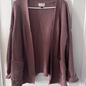 Universal Thread Mauve Knit Cardigan